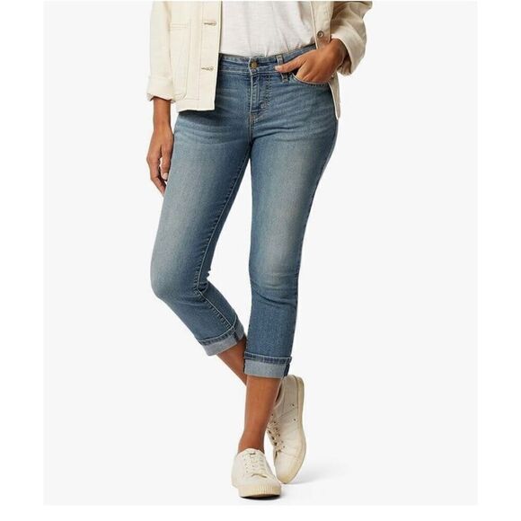 Levi’s Signature Mid-rise Slim Cuffed 27W Women Jeans - Picture 1 of 8